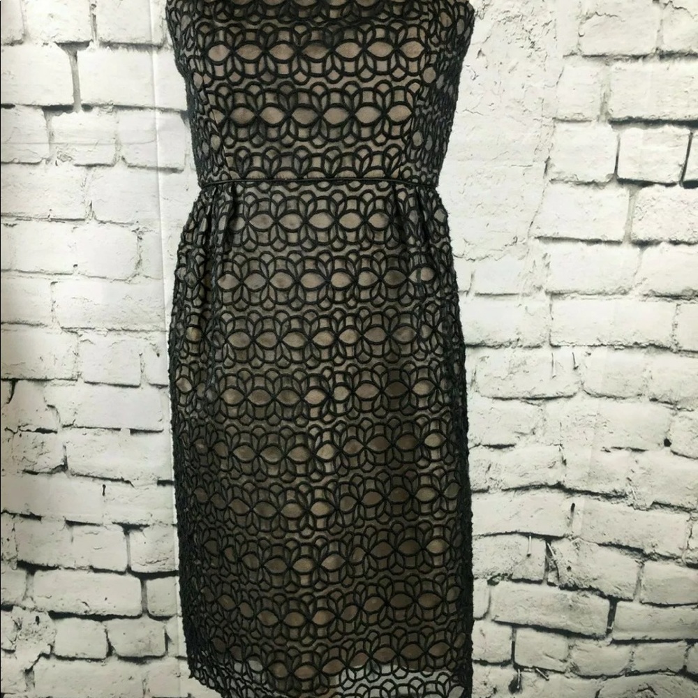 Eliza J. N.Y. Dress Black Gold Strapless Cocktail